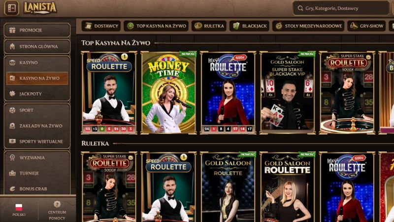 Lanista Casino kasyno na żywo